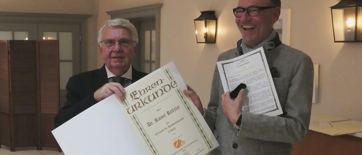Goldene Ehrennadel Rainer Reitzler