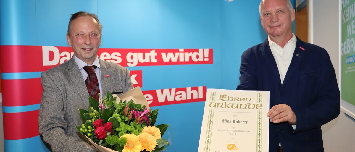 Ehrennadel Uwe Lübbert