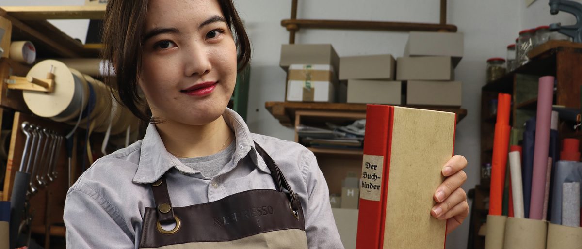 Südkoreanerin mit Praktikum