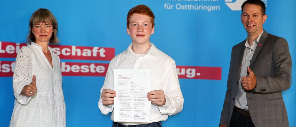 Neuer Azubi der Handwerkskammer
