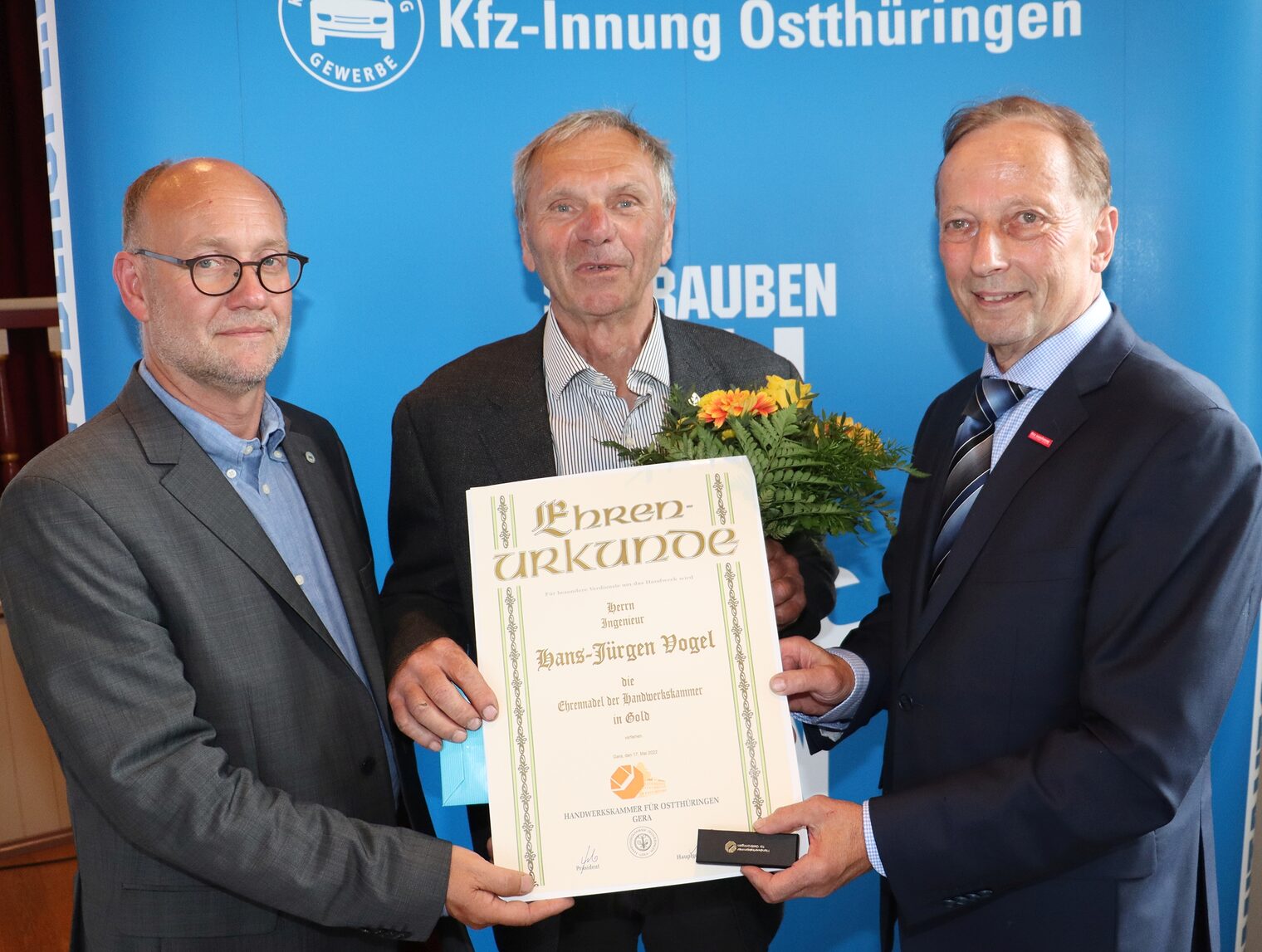 Kfz-Innung 2022 Ehrung Hans-Jürgen Vogel