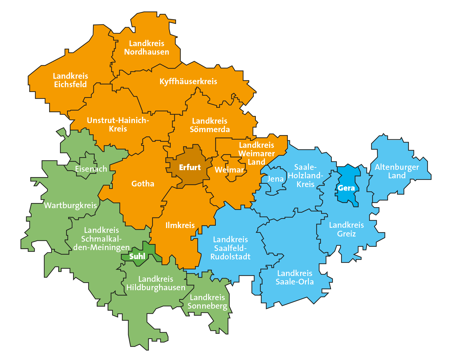 Karte-Kammerbezirke-Thüringen