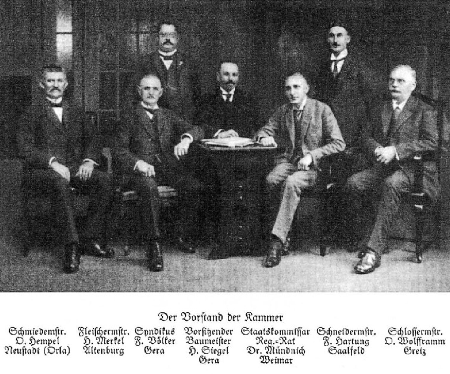 1926 Vorstand der Handwerkskammer