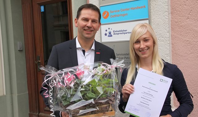 Laura Cholewa Mit Dem Bachelor Im Handwerk Voll Durchstarten Handwerkskammer Fur Ostthuringen